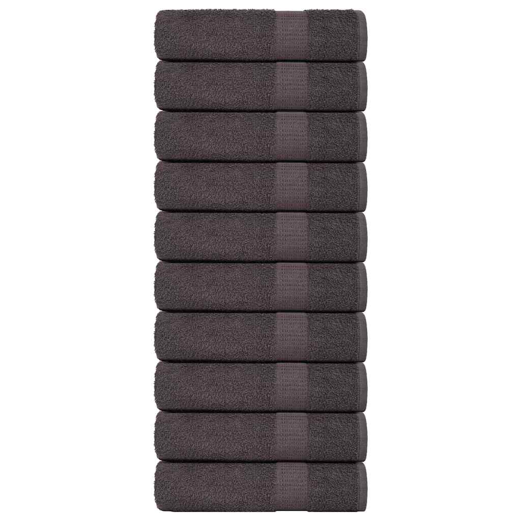 Serviettes Vidaxx 10pcs 50x100 cm 360 g m² 100% coton anthracite