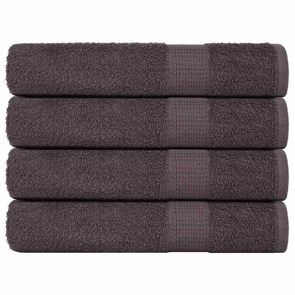 Vidaxx serviettes de sauna 4 pcs 80x200 cm 360 g m² 100% coton anthracite