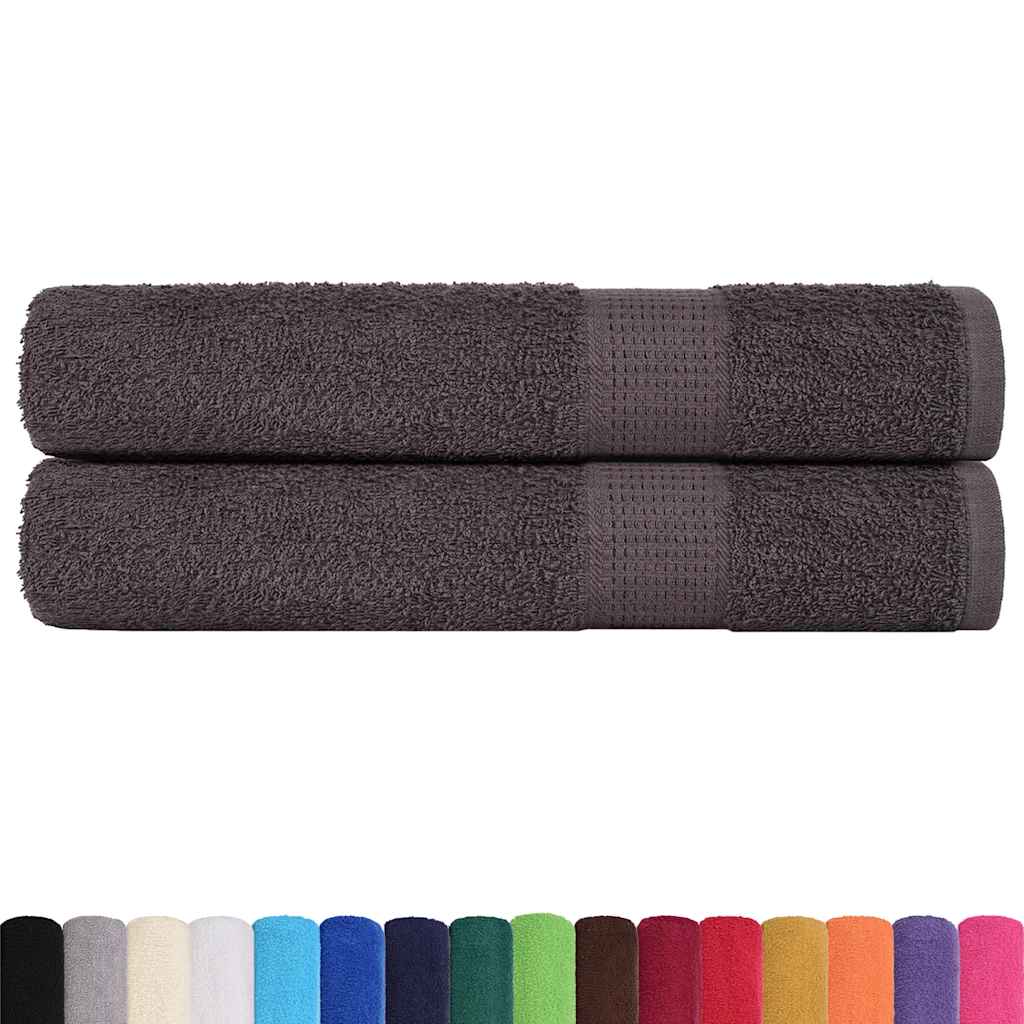 Serviettes Vidaxx 2 pcs 100x200cm 360 g m² 100% coton anthracite