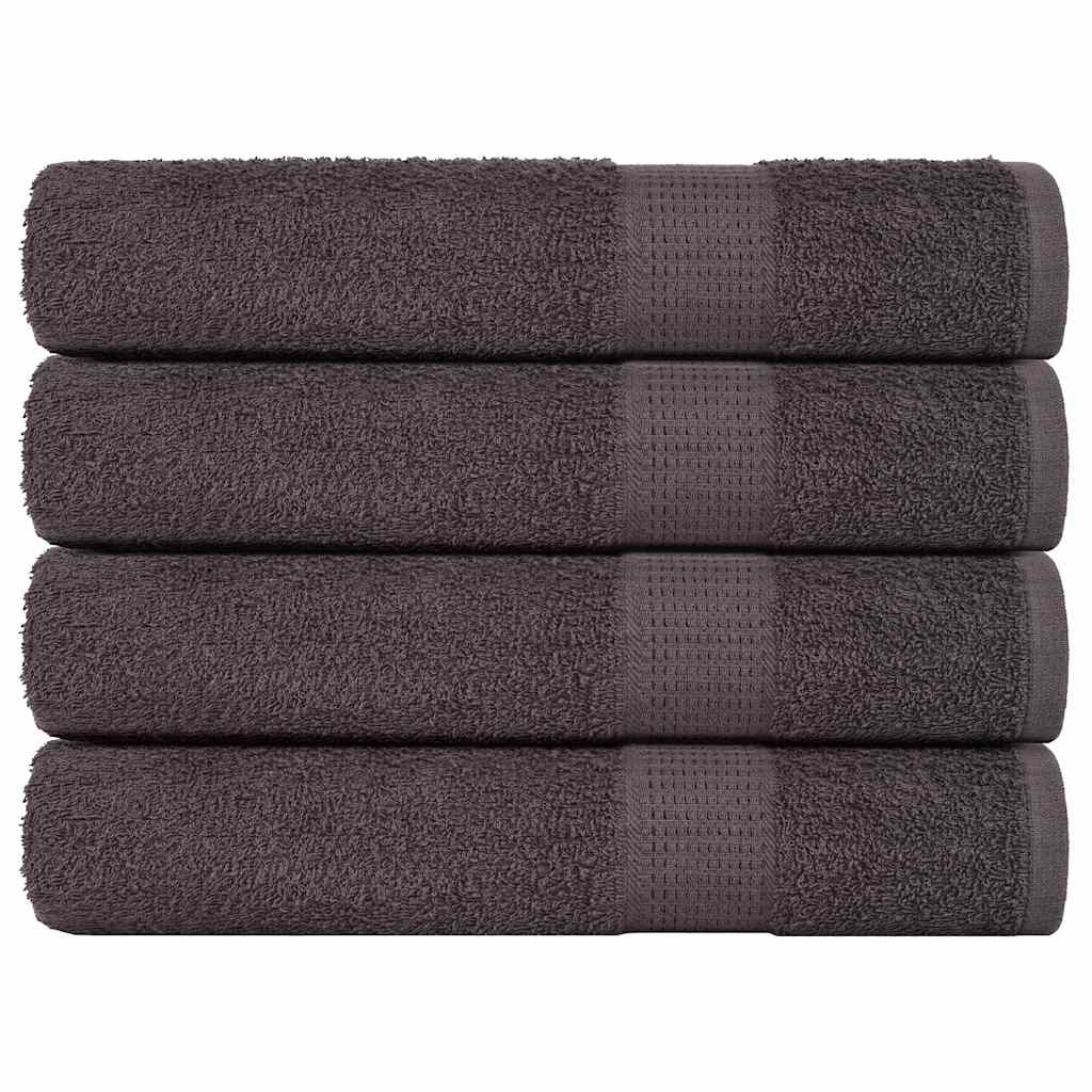 Serviettes Vidaxx 4 pcs 100x200cm 360 g m² 100% coton anthracite