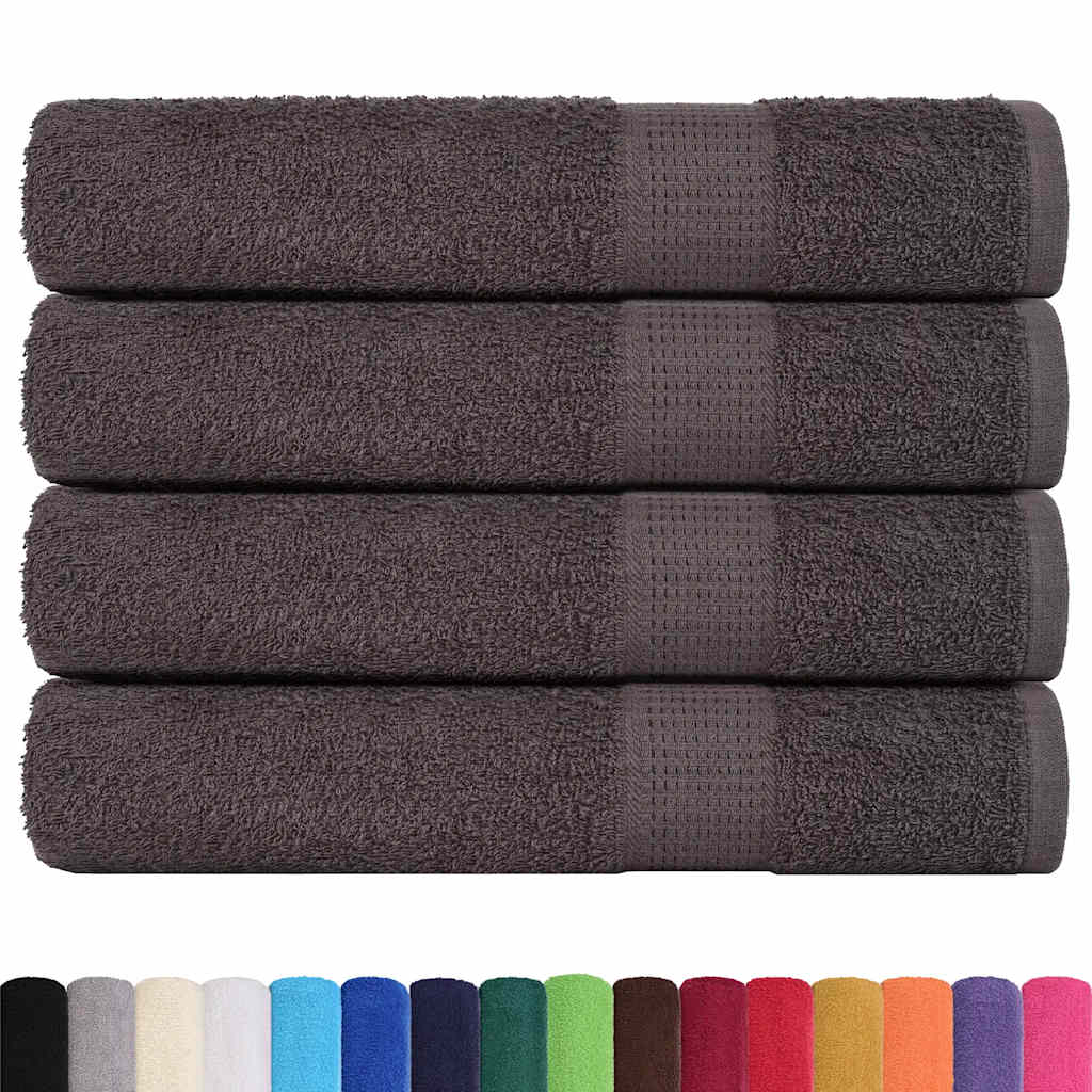 Serviettes Vidaxx 4 pcs 100x200cm 360 g m² 100% coton anthracite