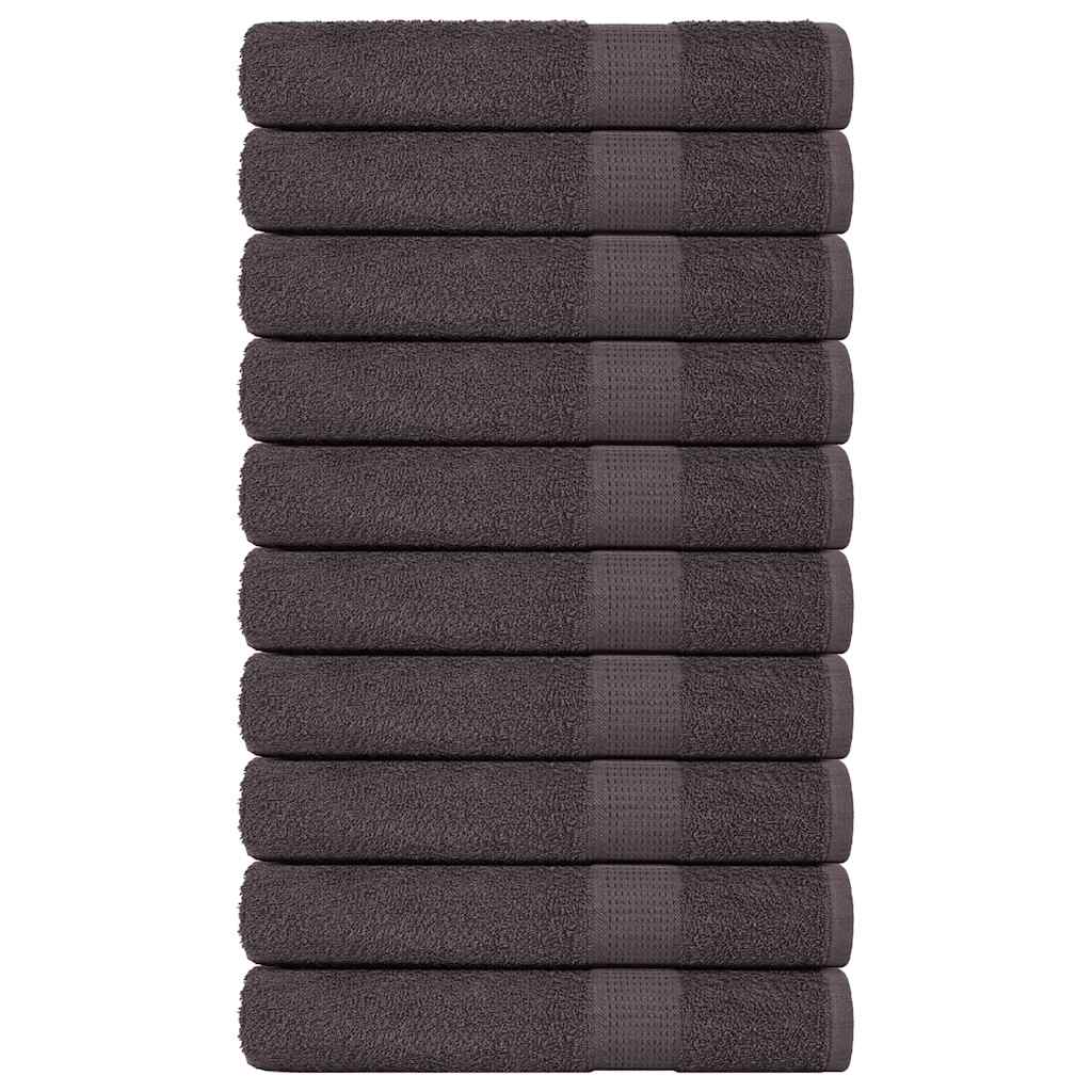 Serviettes Vidaxx 10 pcs 100x200cm 360g m² 100% coton anthracite