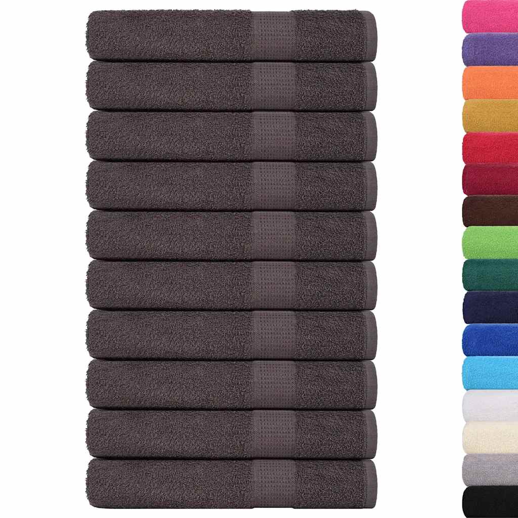 Serviettes Vidaxx 10 pcs 100x200cm 360g m² 100% coton anthracite
