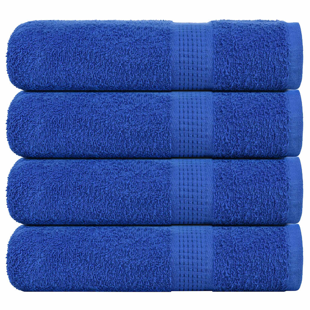 Vidaxx serviettes 4 pcs 50x100 cm 360 g m² 100% coton bleu
