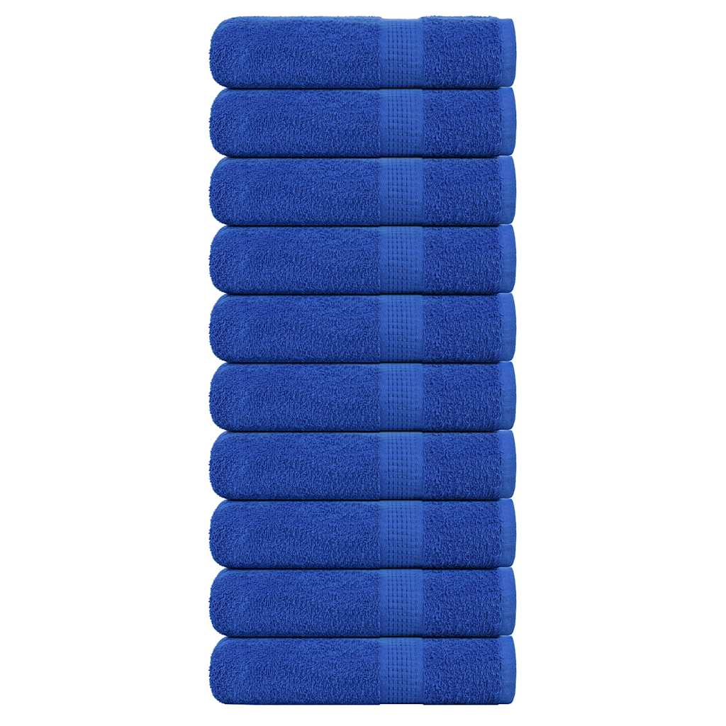 Vidaxx serviettes 10 pcs 50x100 cm 360 g m² 100% coton bleu