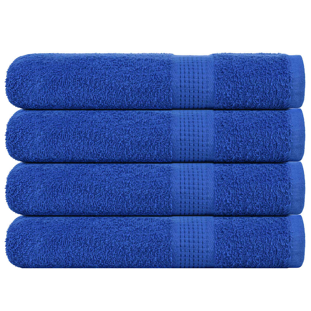 Vidaxx serviettes 4 pcs 100x200 cm 360 g m² 100% coton bleu