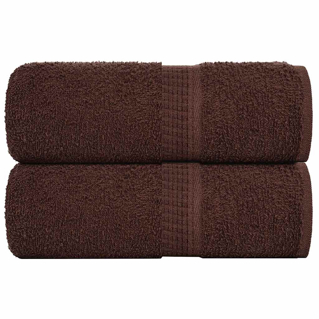 Vidaxx débarbouillettes 2 pièces grenouille marron 30x30 cm 100% coton