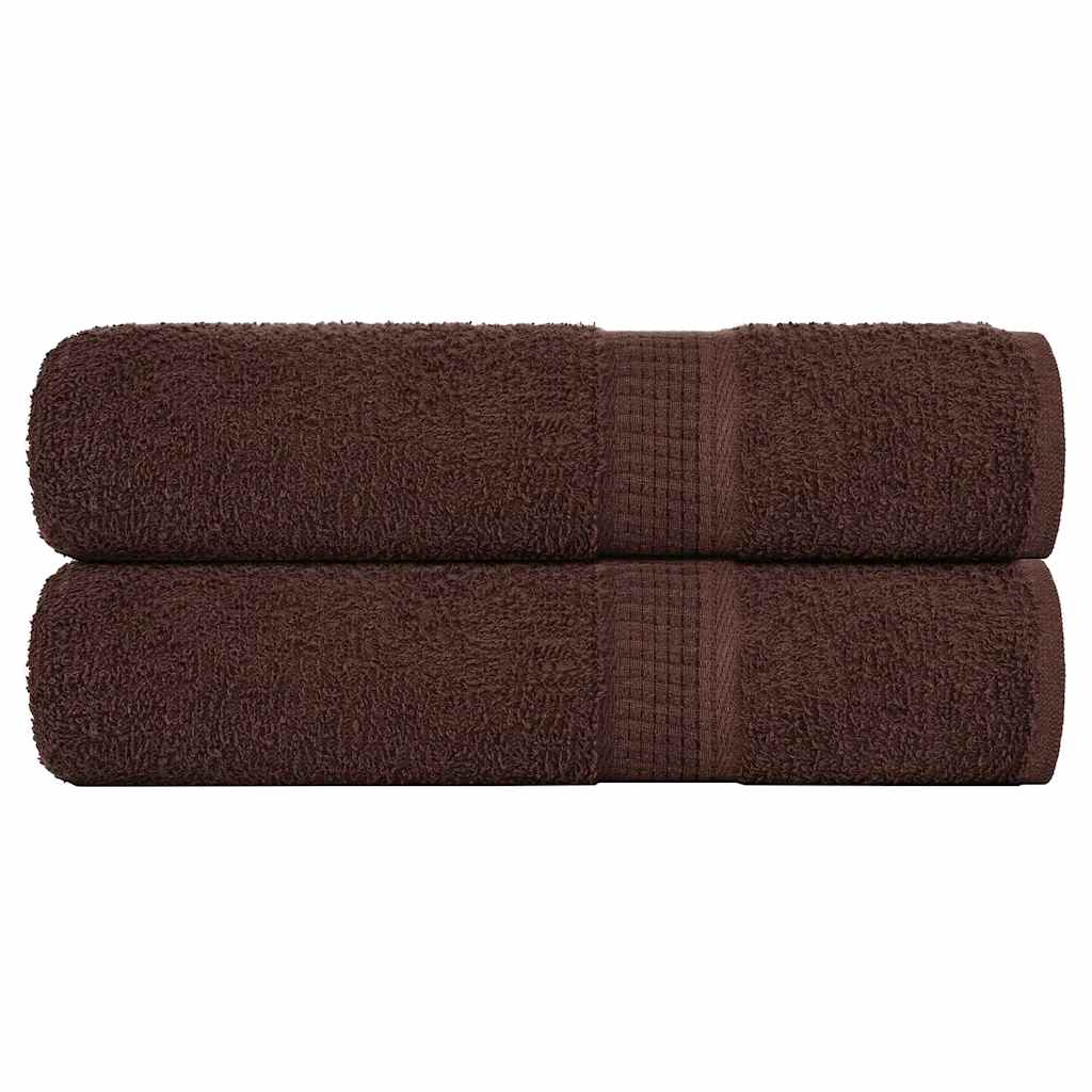 Vidaxx serviettes de bain 2 pcs 100x150 cm 360 g m² 100% coton marron