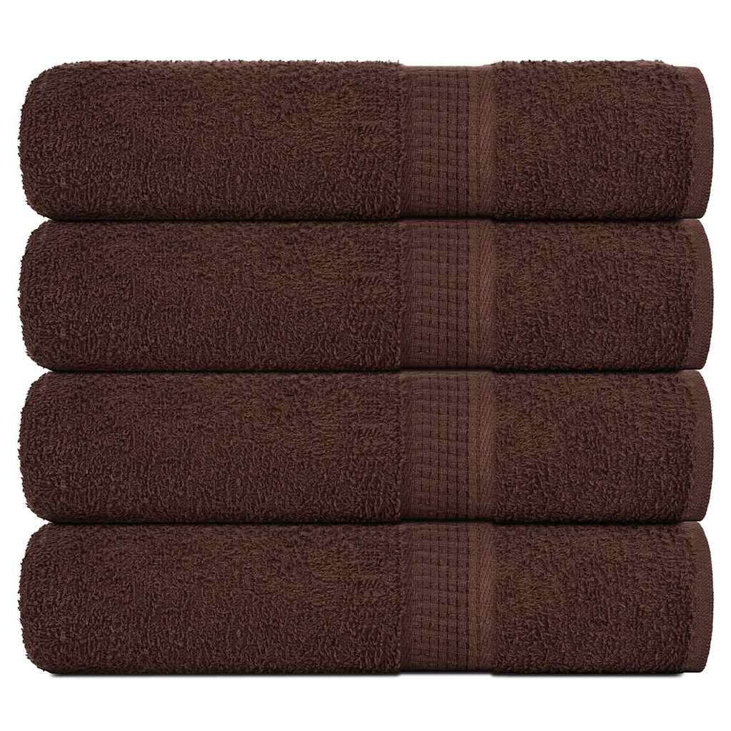 Vidaxx serviettes de bain 4 pcs 100x150 cm 360 g m² 100% coton marron