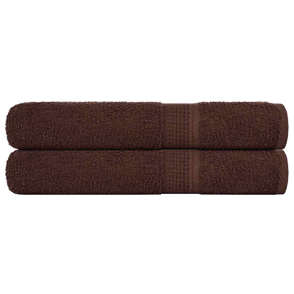 Vidaxx serviettes de sauna 2 pcs 80x200 cm 360 g m² 100% coton marron