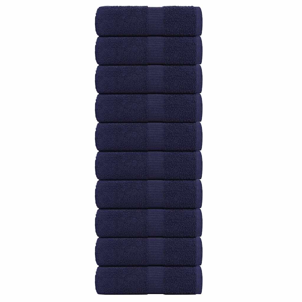 Vidaxx débarbouillettes 10 pièces grenouille bleu marine 30x30 cm 100% coton