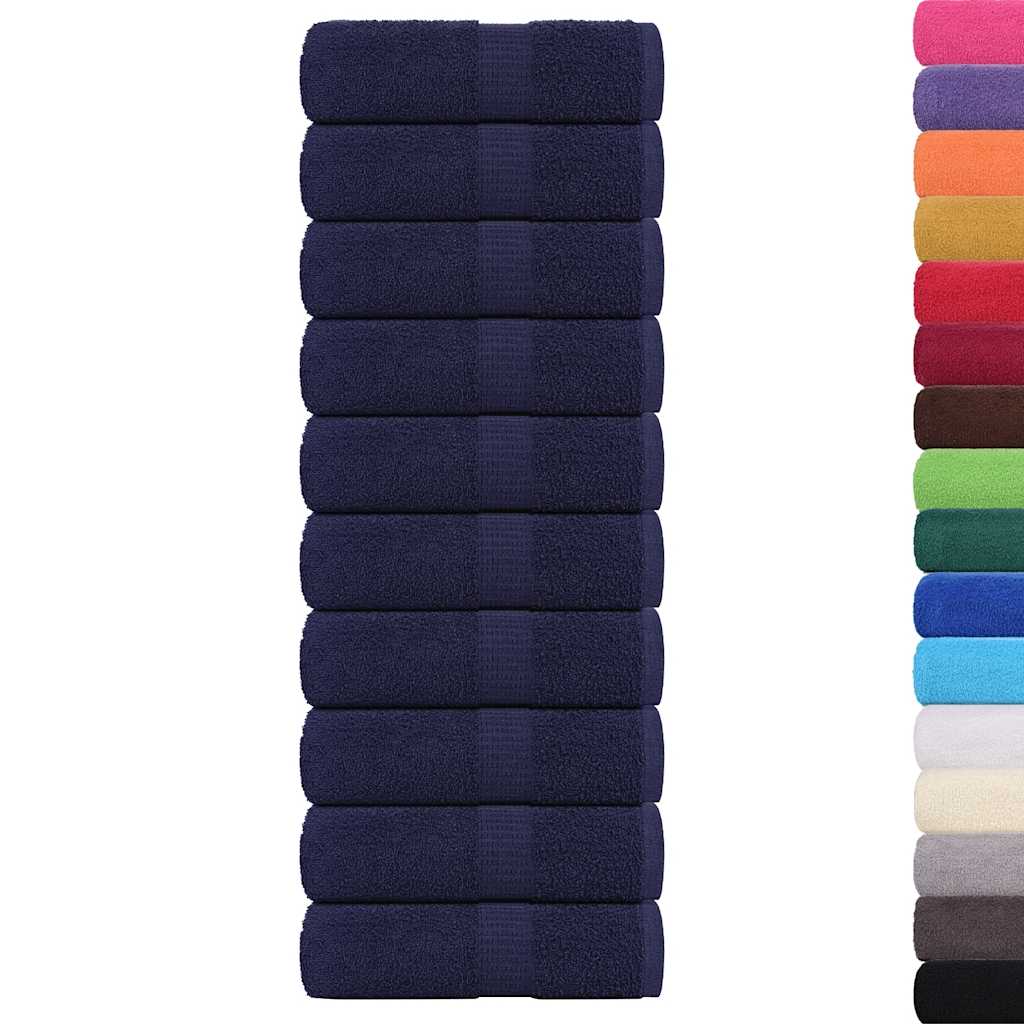 Vidaxx débarbouillettes 10 pièces grenouille bleu marine 30x30 cm 100% coton