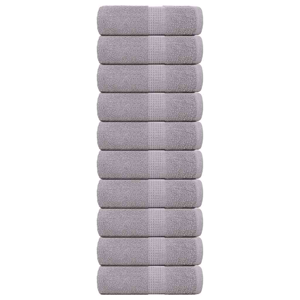 Vidaxx débarbouillettes 10 pièces grenouille gris 30x30 cm 100% coton