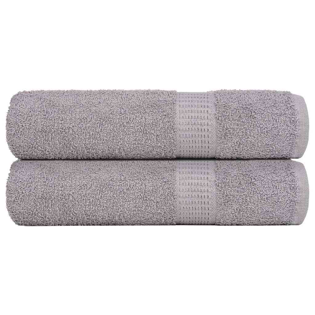 Vidaxx serviettes 2 pcs 50x100 cm 360 g m² 100% coton gris