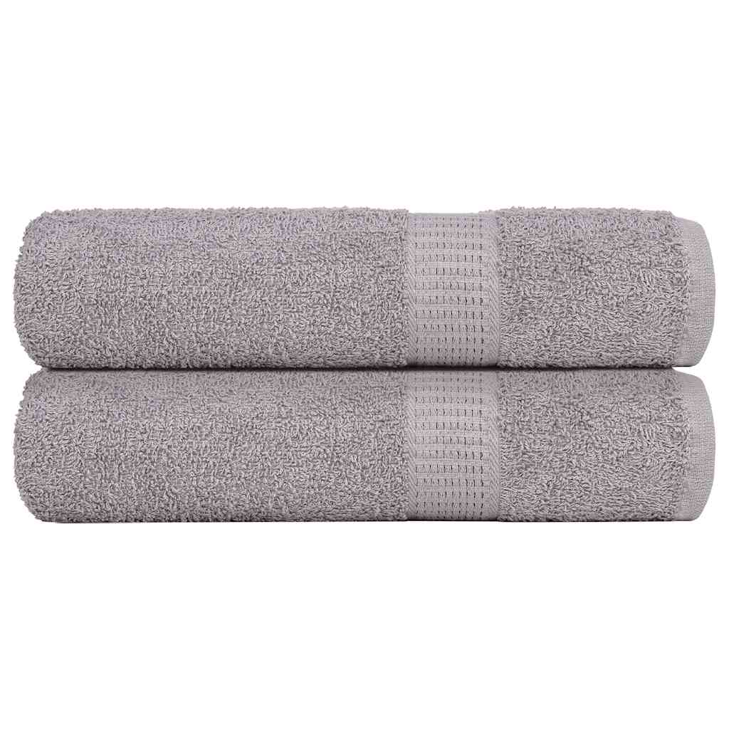 Vidaxx serviettes de bain 2 pcs 100x150 cm 360 g m² 100% coton gris