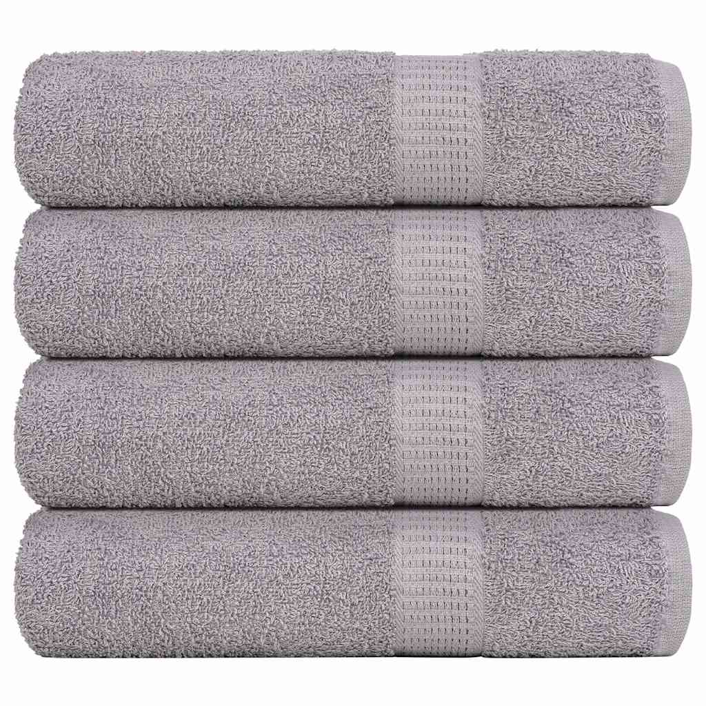 Vidaxx serviettes de bain 4 pcs 100x150 cm 360 g m² 100% coton gris