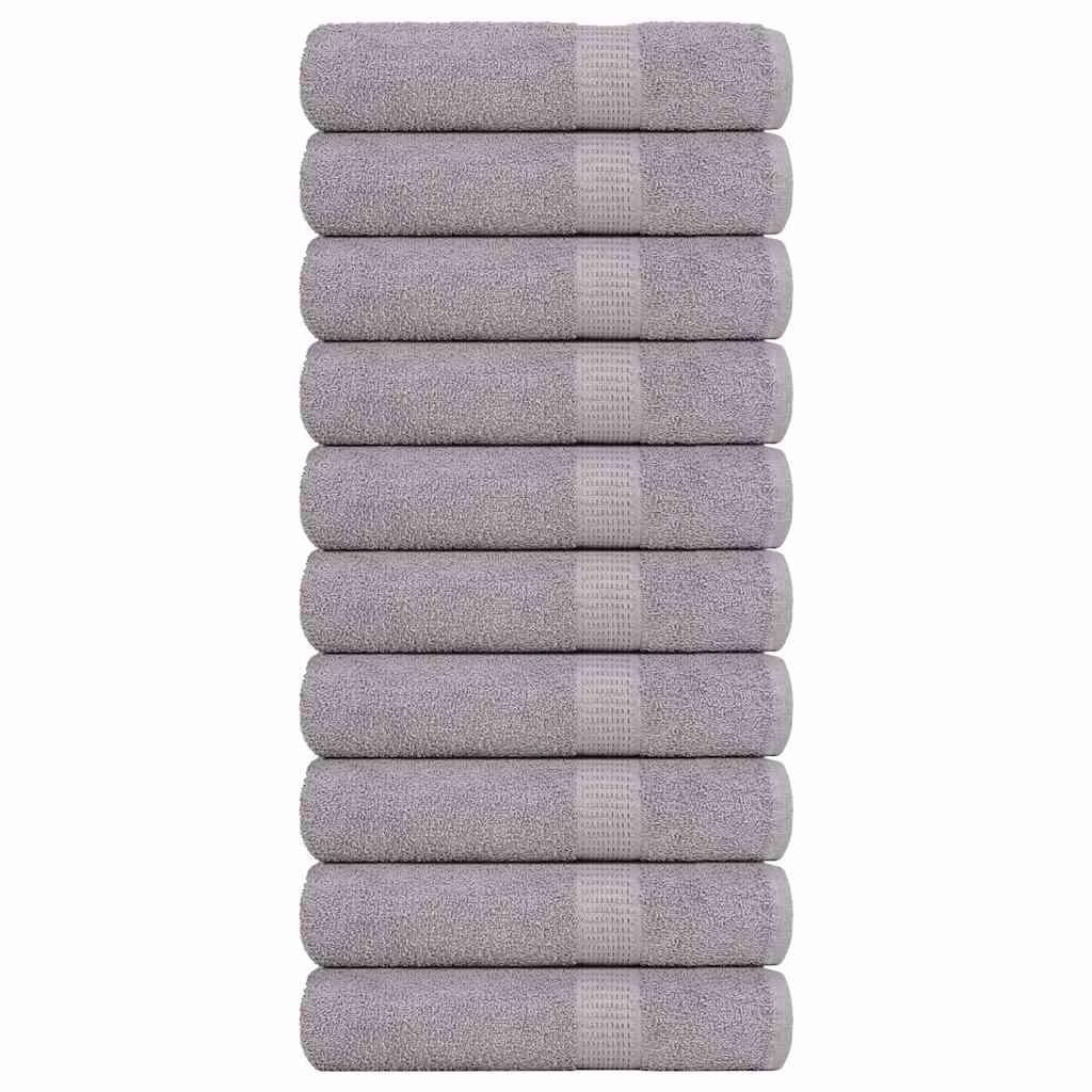 Vidaxx serviettes de bain 10 pcs 100x150cm 360 g m² 100% coton gris