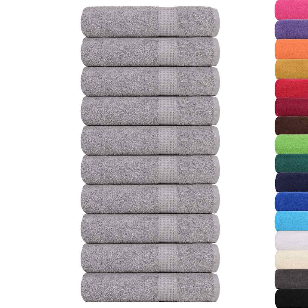 Vidaxx serviettes de bain 10 pcs 100x150cm 360 g m² 100% coton gris