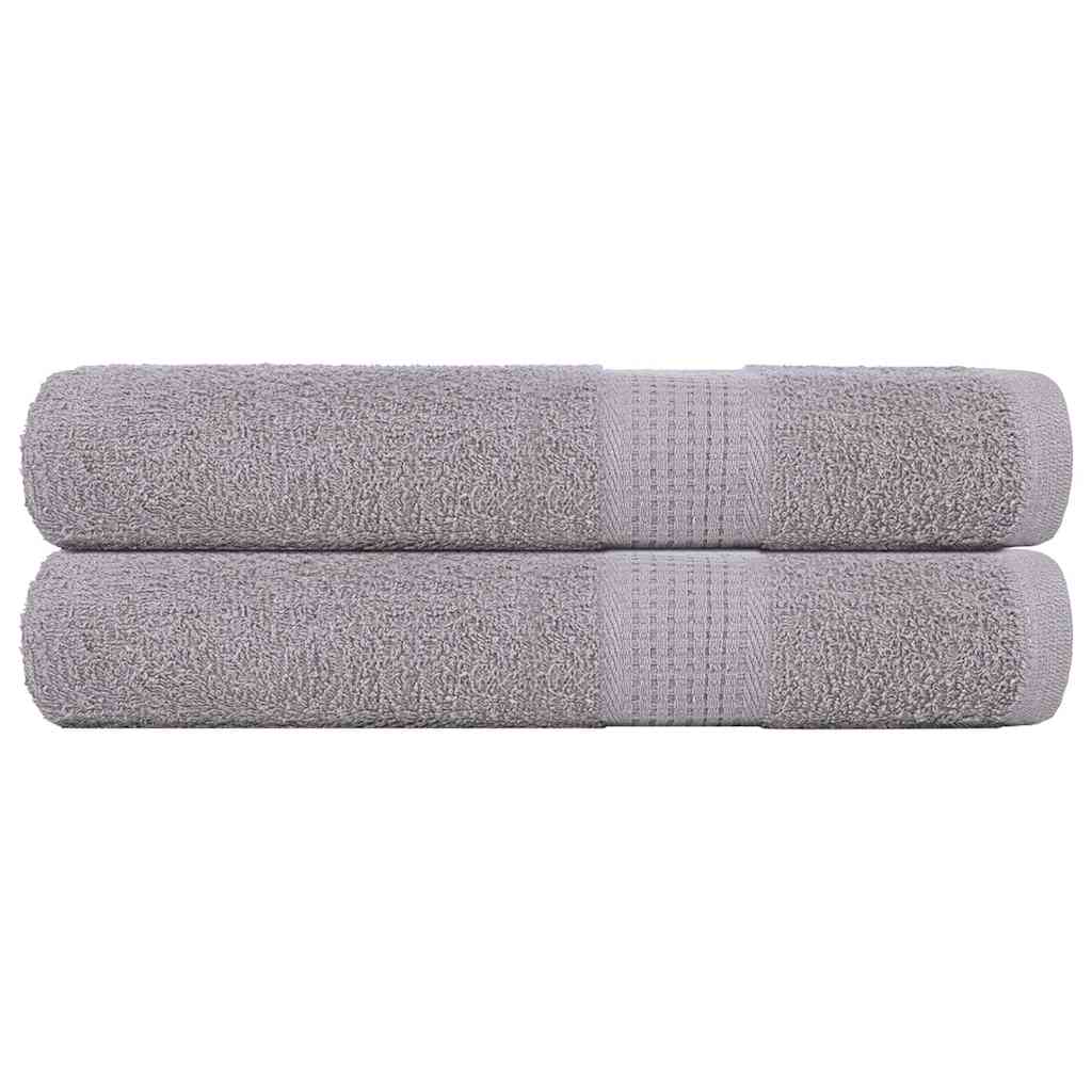 Vidaxx serviettes 2 pcs 100x200 cm 360 g m² 100% coton gris