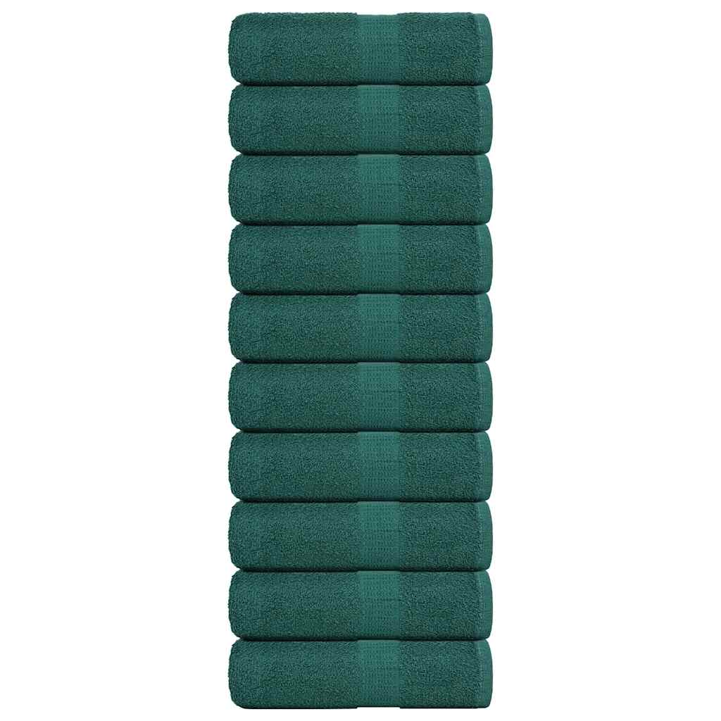 Vidaxx débarbouillettes 10 pièces grenouille vert 30x30 cm 100% coton