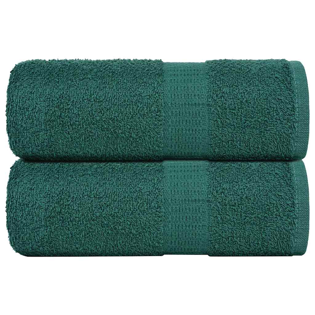 Vidaxx serviettes invité 2 pcs 30x50 cm 360 g m² 100% coton vert