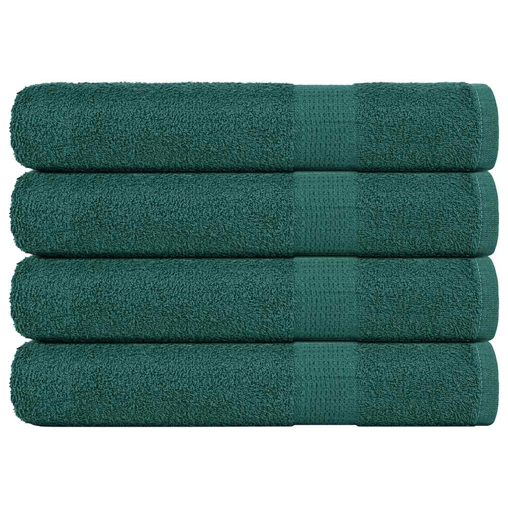Vidaxx serviettes 4 pcs 100x200 cm 360 g m² 100% coton vert