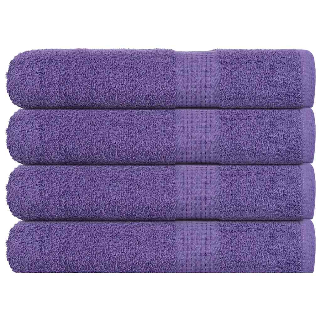 Vidaxx serviettes de sauna 4 pcs 80x200 cm 360 g m² 100% coton violet
