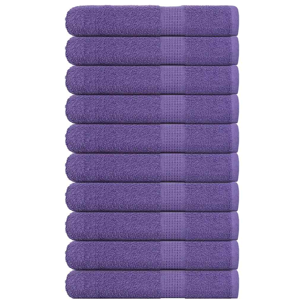 Vidaxx serviettes de sauna 10 pièces 80x200 cm 360 g m² 100% coton violet