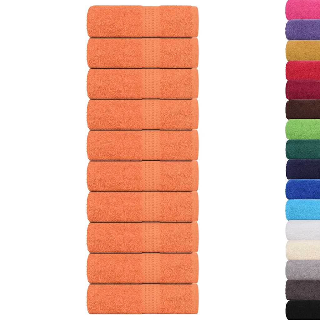 Vidaxx débarbouillettes 10 pièces grenouille orange 30x30 cm 100% coton