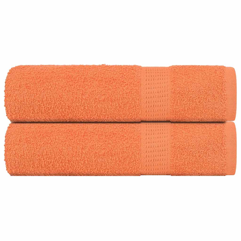 Vidaxx serviettes 2 pcs 50x100 cm 360 g m² 100% coton orange