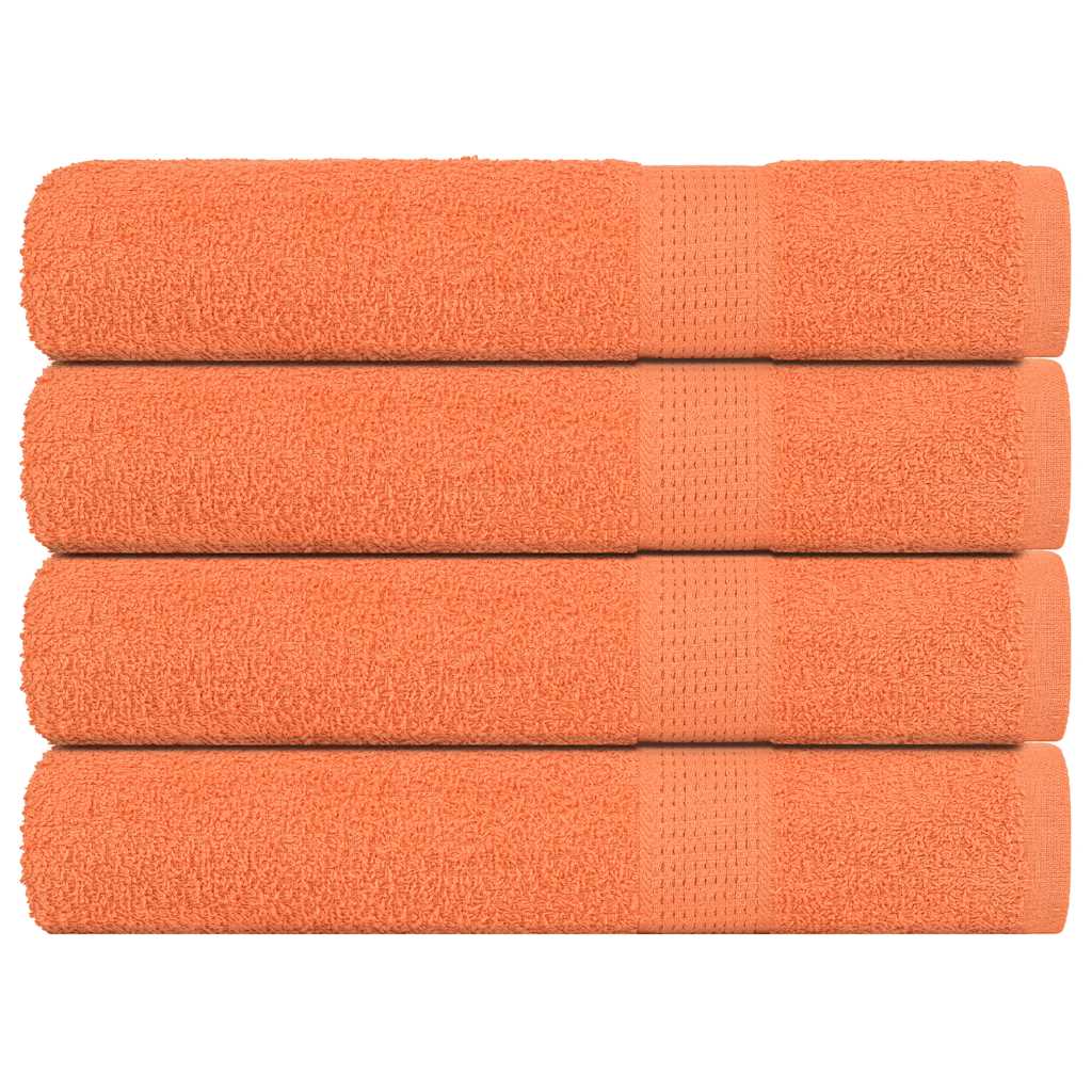 Vidaxx serviettes 4 pcs 100x200 cm 360 g m² 100% coton orange