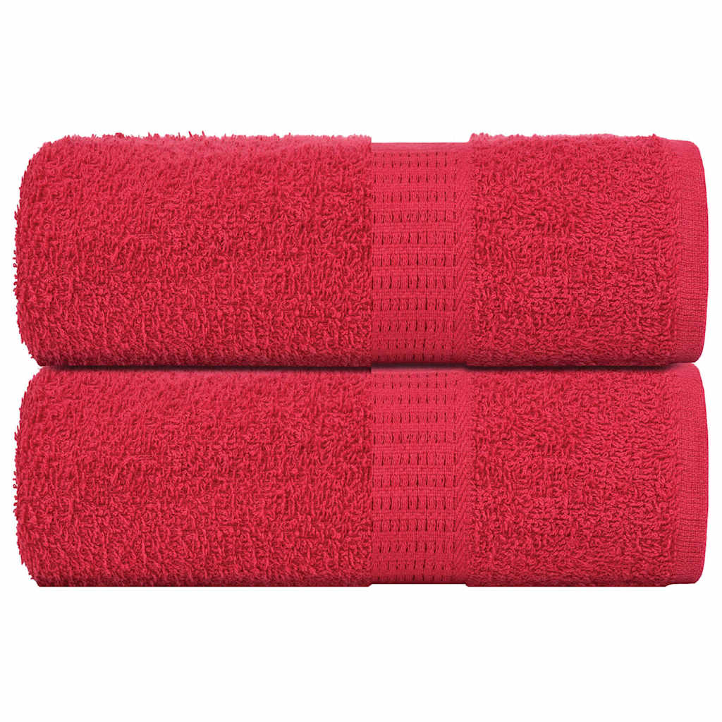 Vidaxx débarbouillettes 2 pièces grenouille rouge 30x30 cm 100% coton