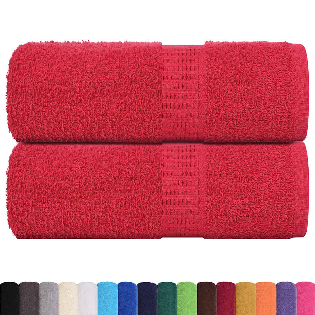 Vidaxx débarbouillettes 2 pièces grenouille rouge 30x30 cm 100% coton