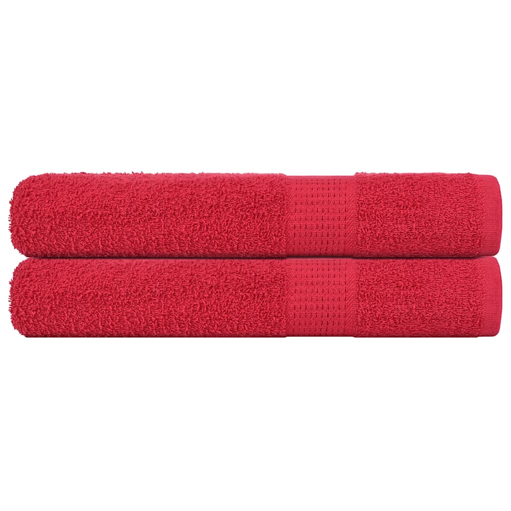 Vidaxx serviettes de sauna 2 pcs 80x200 cm 360 g m² 100% coton rouge
