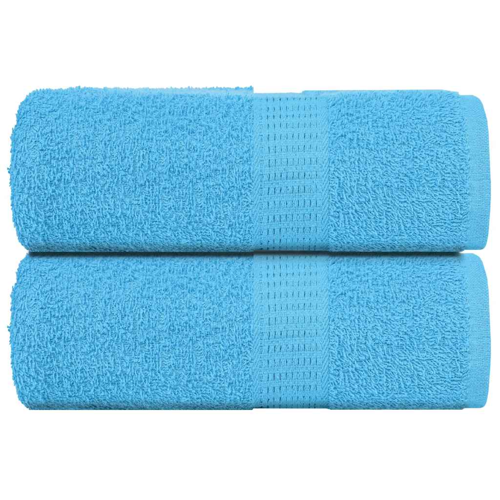 Vidaxx débarbouillettes 2 pièces grenouille turquoise 30x30 cm 100% coton