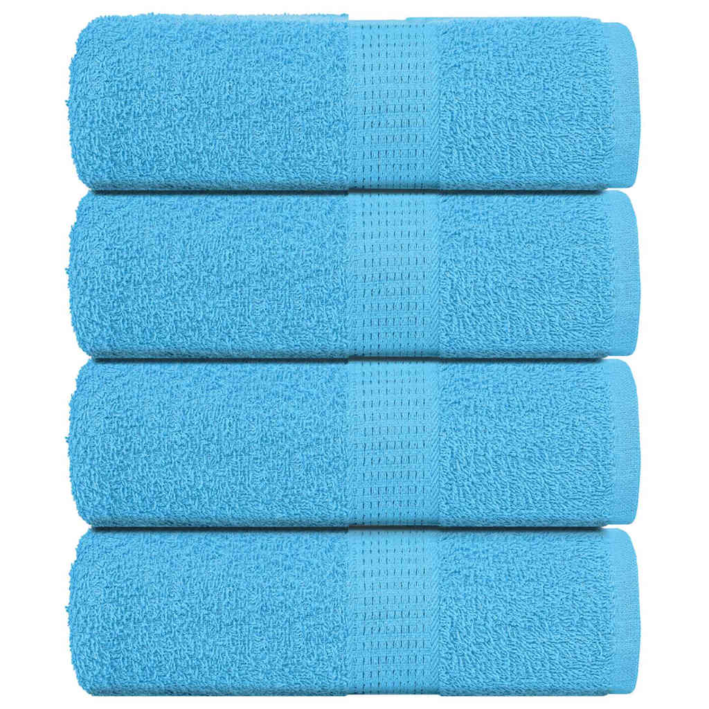 Vidaxx débarbouillettes 4 pièces grenouille turquoise 30x30 cm 100% coton