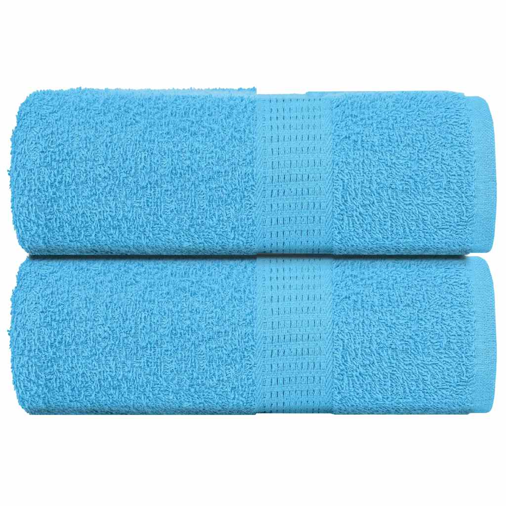 Vidaxx serviettes invités 2 pcs 30x50 cm 360 g m² 100% coton turquoise