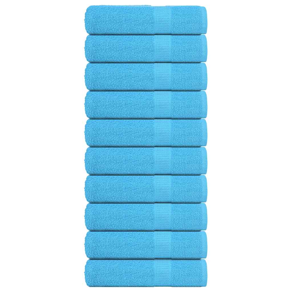Vidaxx serviettes 10 pcs 50x100 cm 360 g m² 100% coton turquoise