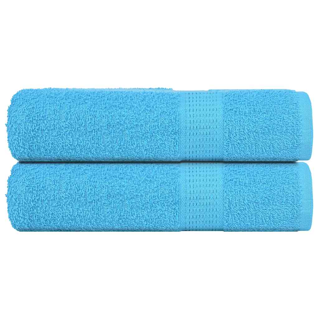 Vidaxx serviettes de douche 2 pcs 70x140 cm 360 g m² 100% coton turquoise