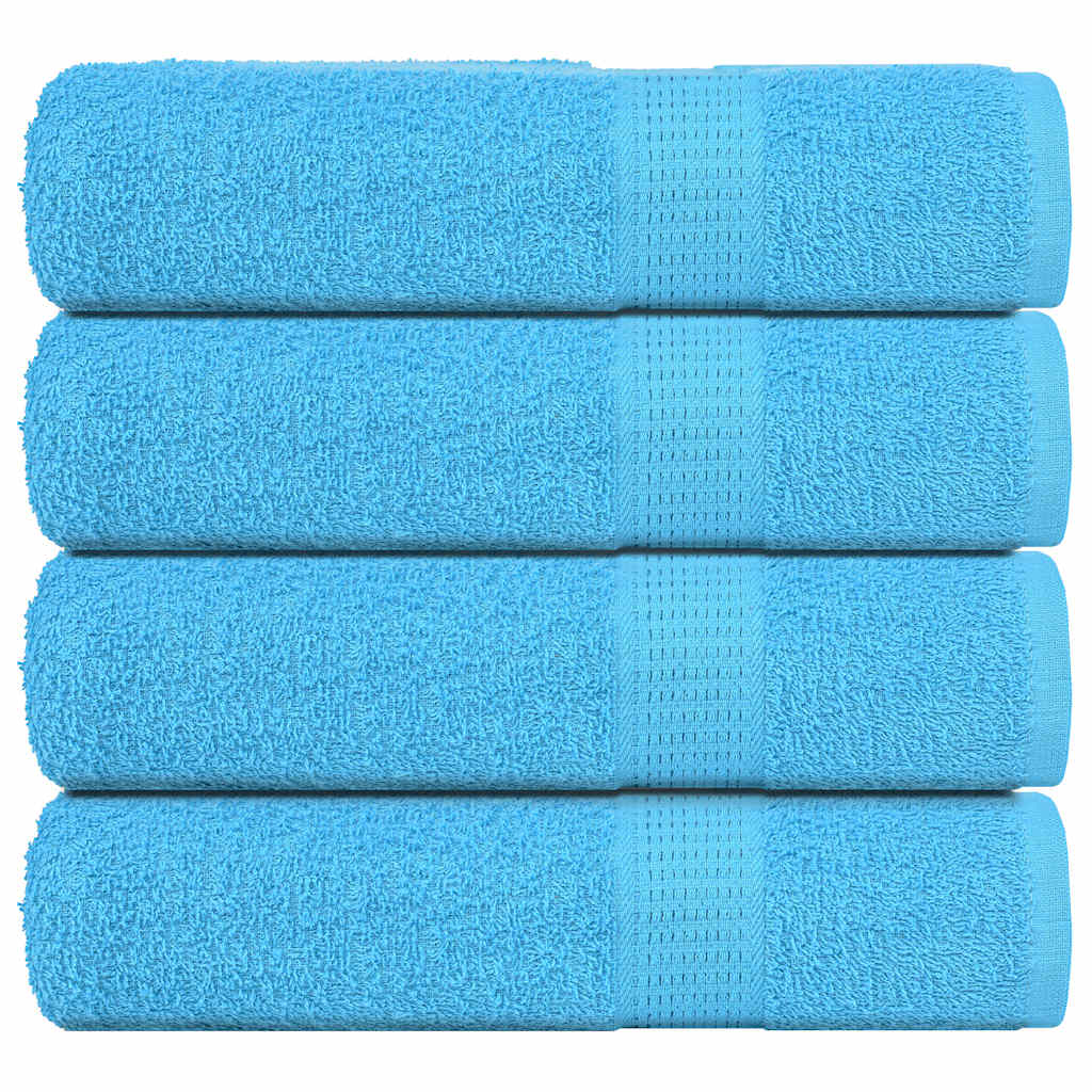 Vidaxx serviettes de douche 4 pcs 70x140 cm 360 g m² 100% coton turquoise
