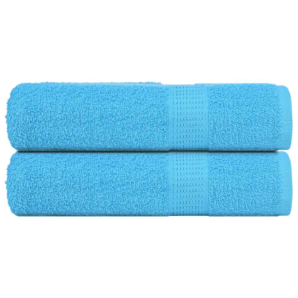 Vidaxx serviettes de bain 2 pcs 100x150 cm 360 g m² 100% coton turquoise