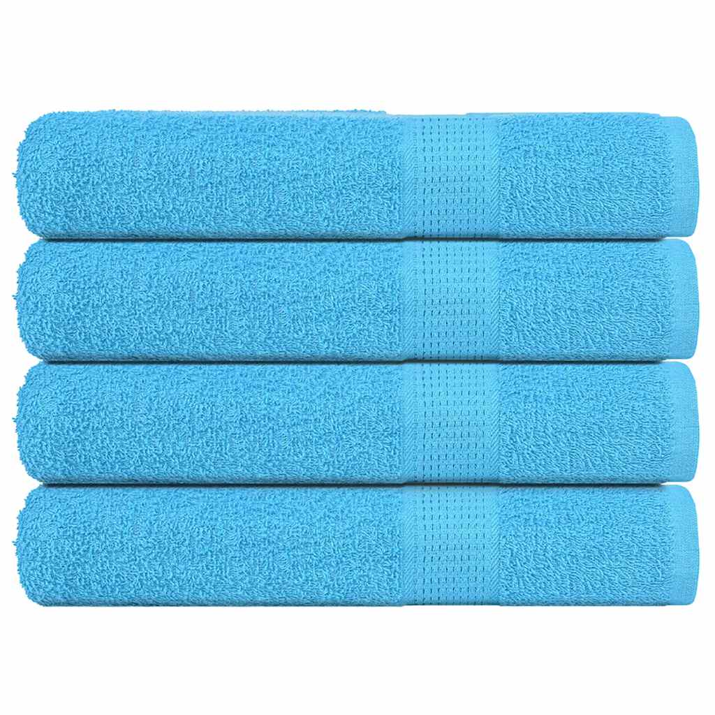 Vidaxx serviettes de sauna 4 pcs 80x200 cm 360 g m² 100% coton turquoise