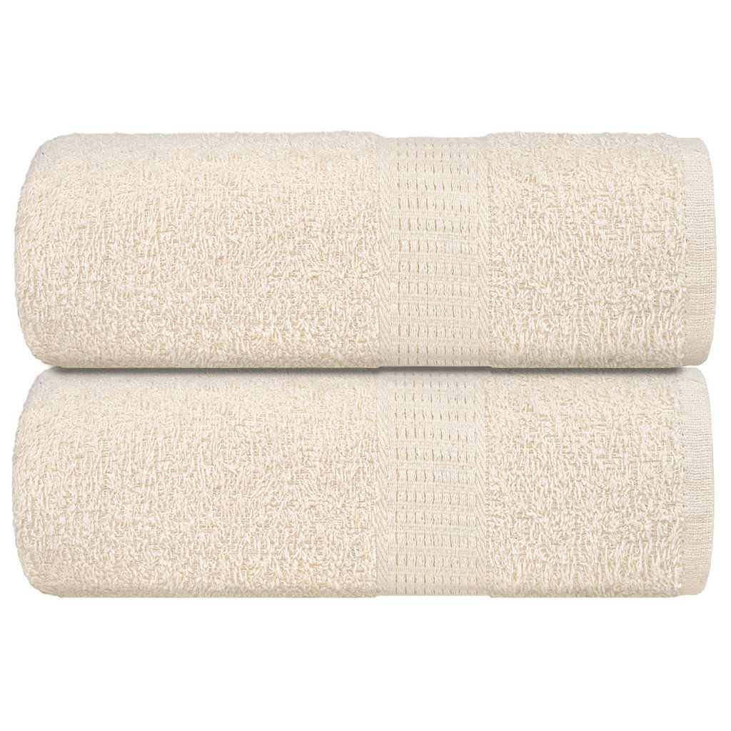Vidaxx débarbouillettes 2 pièces grenouille crème 30x30 cm 100% coton