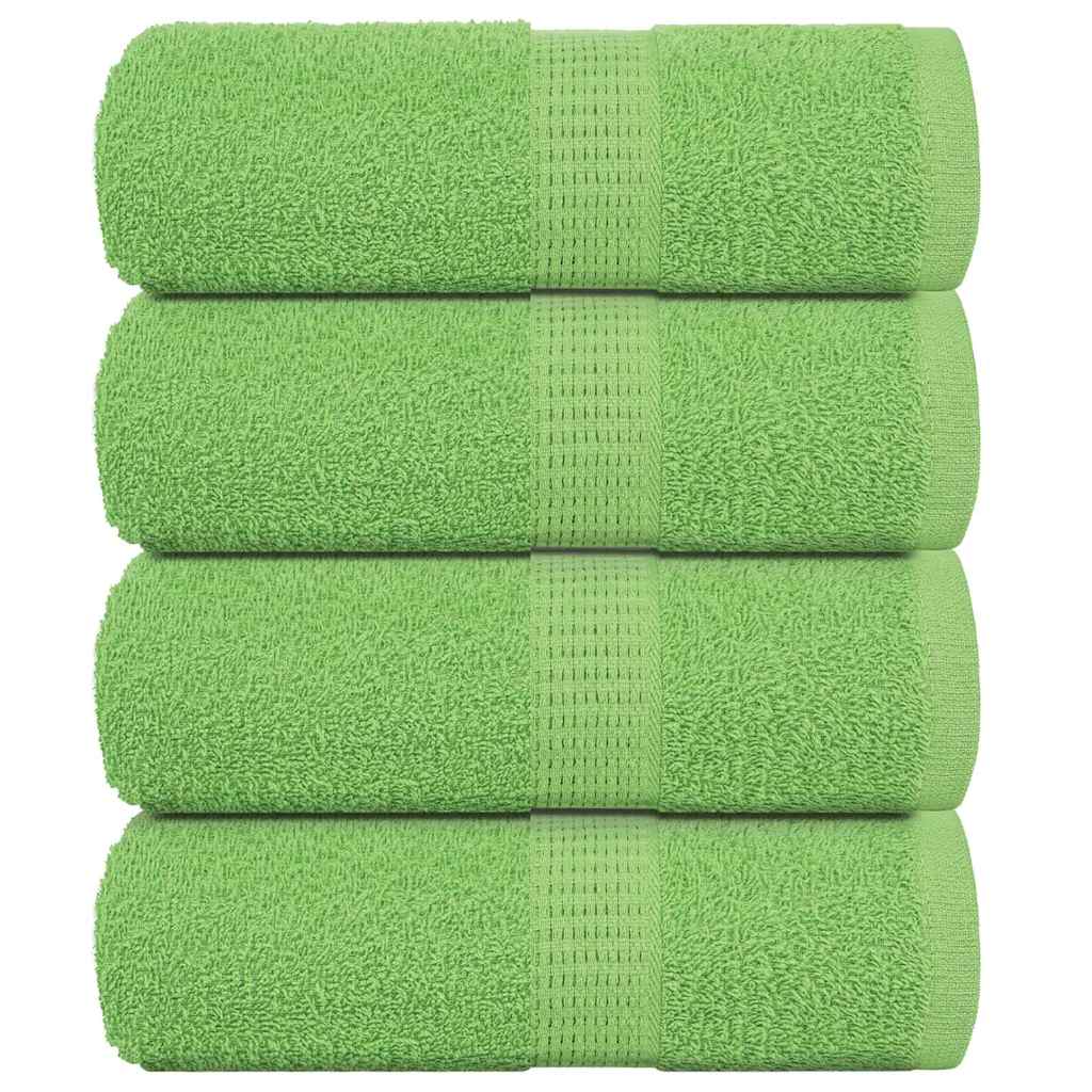 Vidaxx débarbouillettes 4 pièces grenouille vert pomme 30x30 cm 100% coton