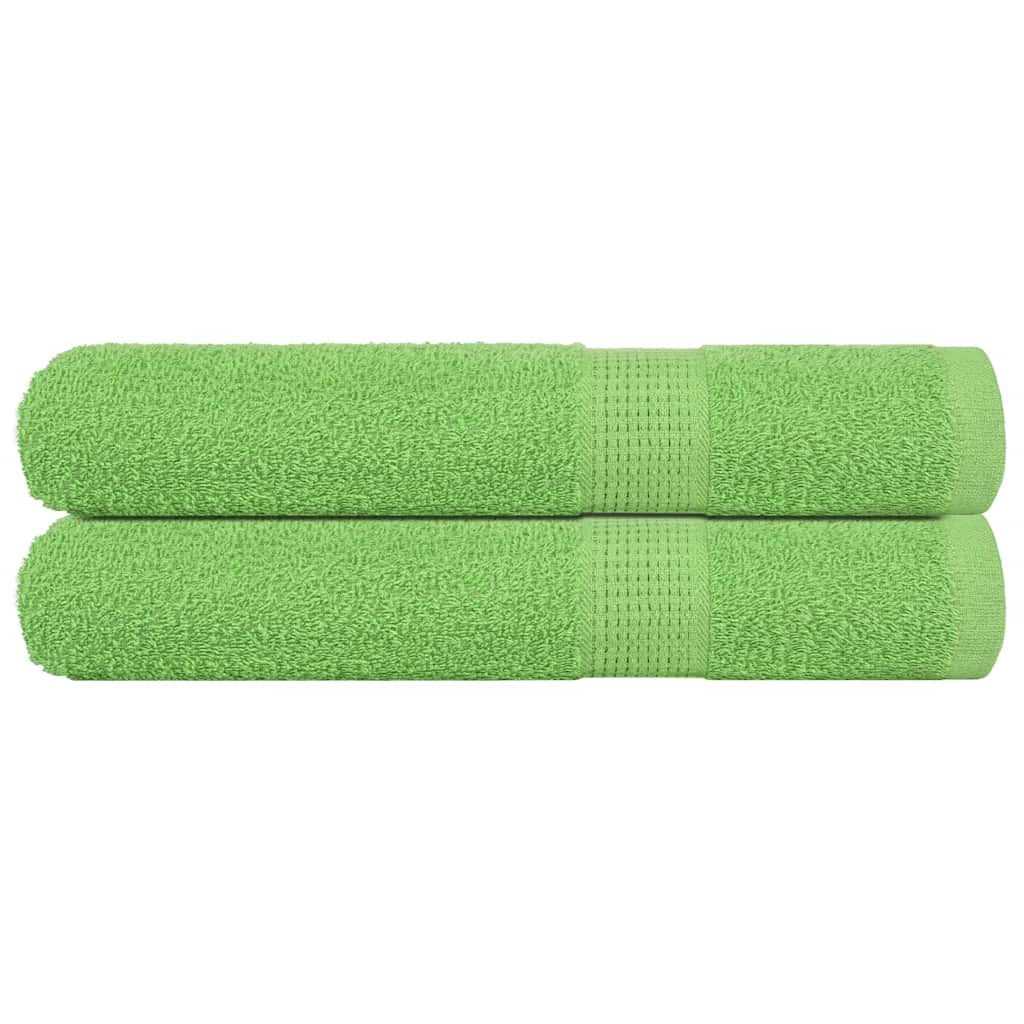 Vidaxx serviettes de sauna 2 pcs 80x200 cm 360 g m² 100% coton vert pomme