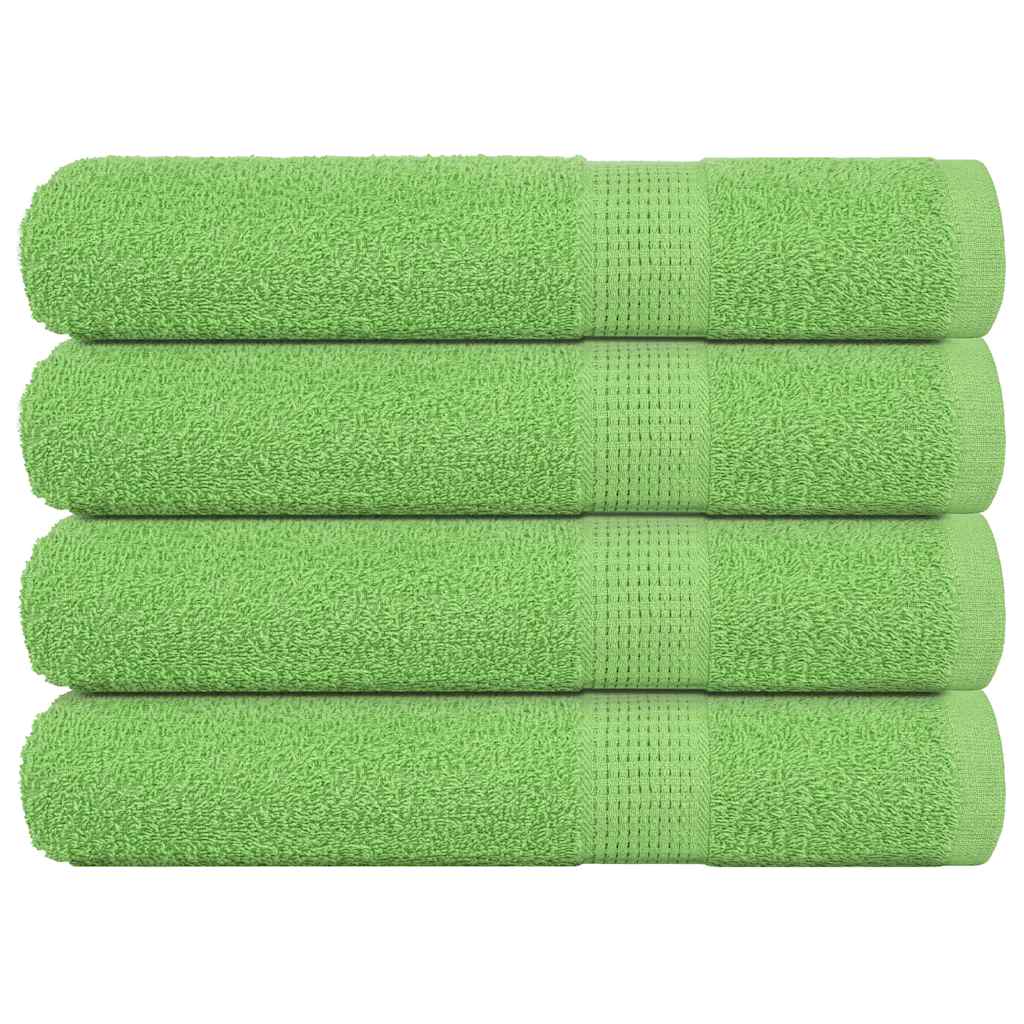 Vidaxx serviettes de sauna 4 pcs 80x200 cm 360 g m² 100% coton vert pomme