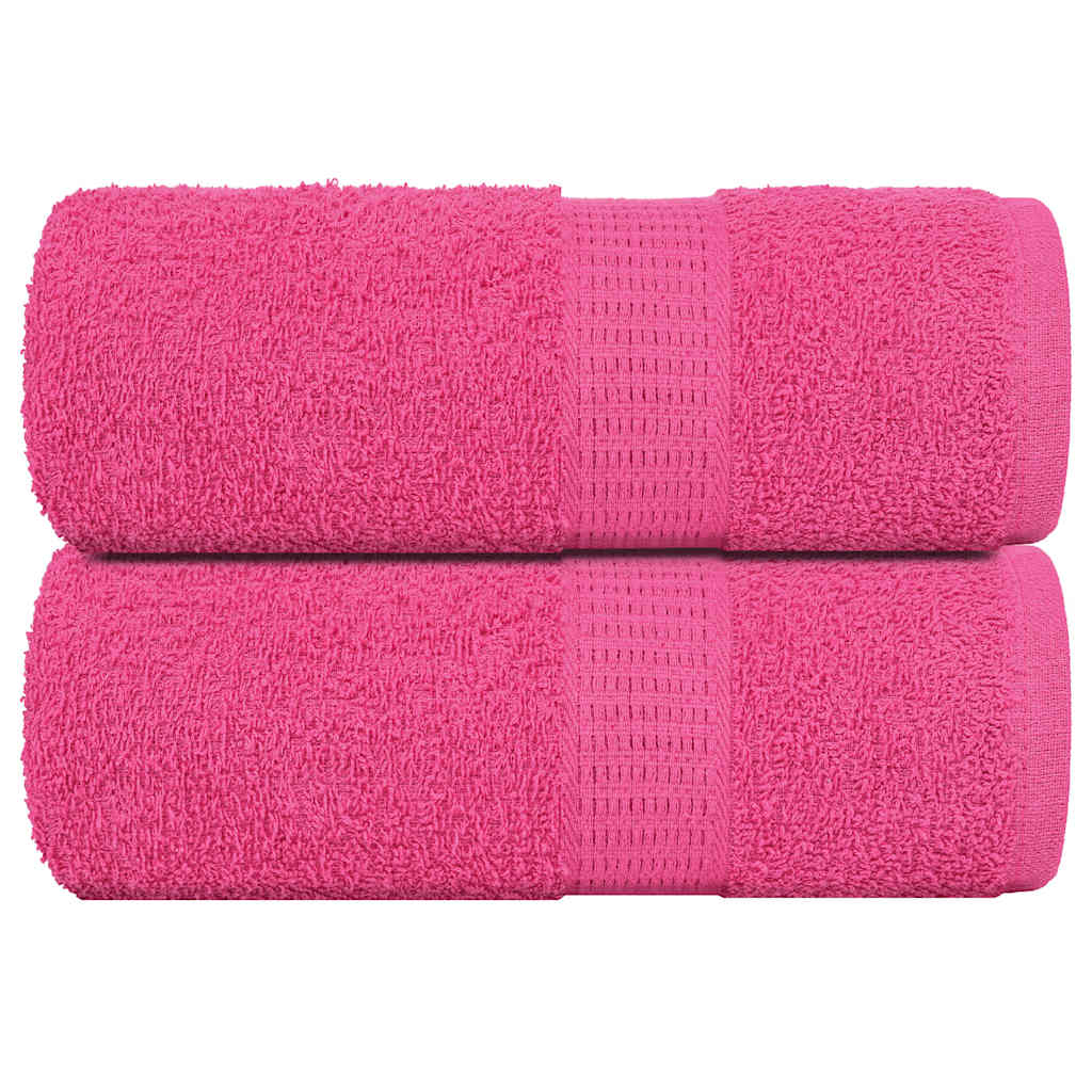 Vidaxx débarbouillettes 2 pièces grenouille rose 30x30 cm 100% coton