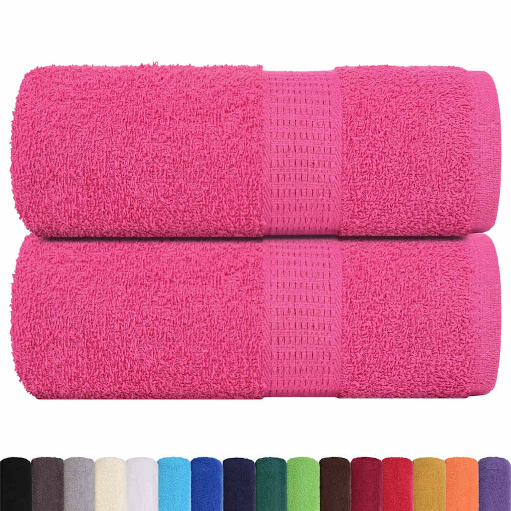 Vidaxx débarbouillettes 2 pièces grenouille rose 30x30 cm 100% coton