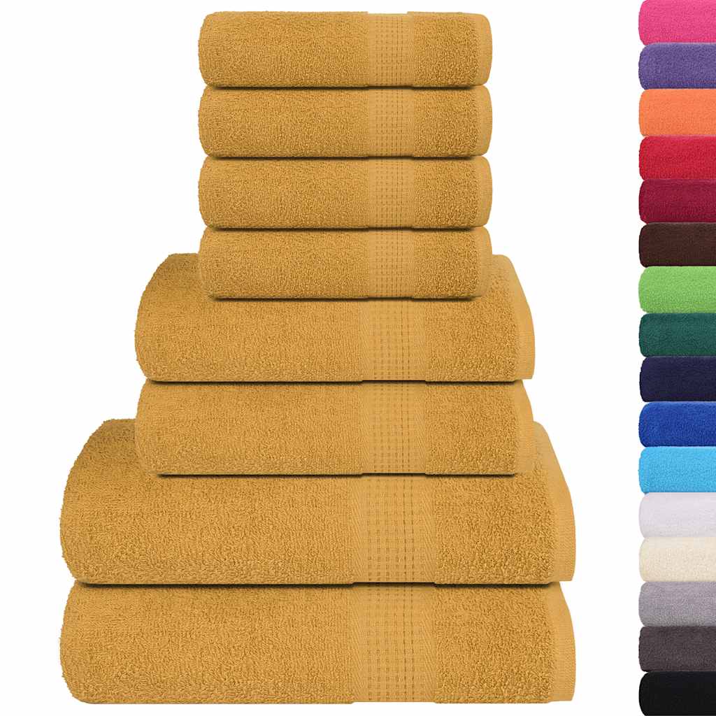 Vidaxx ensemble de serviettes 8 pièces grenouille 360 g m² or