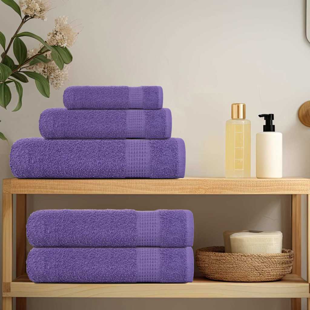 Vidaxx set de serviettes 12 pièces 360 g m² 100% coton violet